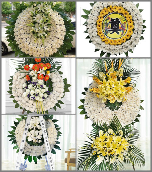 山东莱芜莱城区高庄街道槲林前村花圈速递